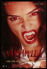 9x452 VAMPIRELLA 27x40 video poster '96 sexy Talisa Soto in title role, Roger Daltrey!