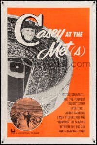9y040 CASEY AT THE METS linen 1sh '65 Stengel sparked romance between New York & its baseball team!