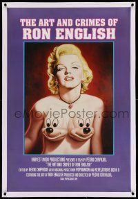 9y177 POPAGANDA: THE ART & CRIMES OF RON ENGLISH linen 1sh '05 art of Marilyn Monroe & Mickey!