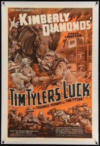 9y234 TIM TYLER'S LUCK linen chapter 12 1sh '37 Universal adventure serial, The Kimberly Diamonds!