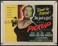 9z073 PICKUP linen 1/2sh '51 don't be scared, sexy bad Beverly Michaels is just a girl, different!