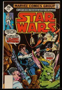 1a392 STAR WARS COMIC BOOK #9 comic book '77 Marvel Comics, it's do or die with the Cloud-Riders!