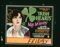 1a058 IRISH HEARTS glass slide '27 pretty Irish May McAvoy falls in love w/American Jason Robards!