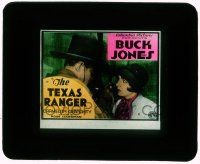 1a127 TEXAS RANGER glass slide '31 close up of Buck Jones with pretty Camelita Geraghty!