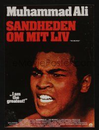 1a498 GREATEST Danish pressbook '77 cool close up of heavyweight boxing champ Muhammad Ali!