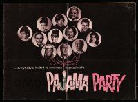 1a868 PAJAMA PARTY pressbook '64 Annette Funicello, Tommy Kirk, Buster Keaton & many more stars!
