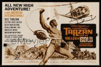 1a920 TARZAN & THE VALLEY OF GOLD pressbook '66 art of Henry throwing grenade at helicopter!