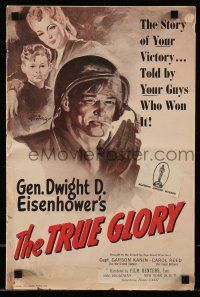 1a961 TRUE GLORY pressbook '45 WWII documentary by General Dwight D. Eisenhower, Tomaso art!