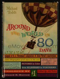 1a239 AROUND THE WORLD IN 80 DAYS hardcover souvenir program book '56 Jules Verne's masterpiece!