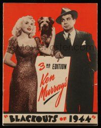1a246 BLACKOUTS OF 1944 stage play souvenir program book '44 Ken Murray, Marie Wilson & Daisy!