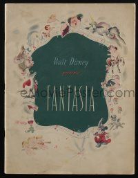 1a262 FANTASIA souvenir program book '42 Mickey Mouse, Walt Disney musical cartoon classic!