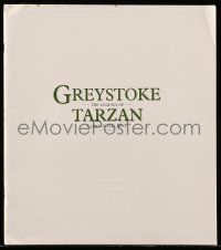 1a276 GREYSTOKE souvenir program book '83 Christopher Lambert as Tarzan, Lord of the Apes!