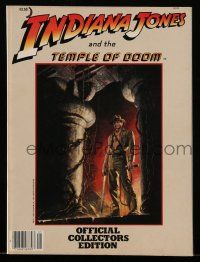 1a404 INDIANA JONES & THE TEMPLE OF DOOM collector's edition magazine '84 art by Bruce Wolfe!