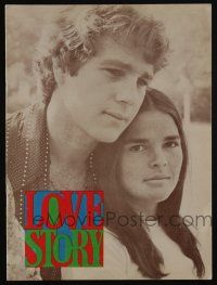 1a295 LOVE STORY souvenir program book '70 Ali MacGraw & Ryan O'Neal, classic romance!