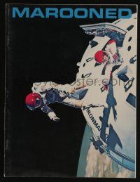 1a297 MAROONED souvenir program book '69 astronauts Gregory Peck & Gene Hackman, cool images!