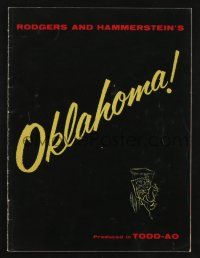 1a306 OKLAHOMA TODD-AO souvenir program book '56 Gordon MacRae, Shirley Jones, Rodgers & Hammerstein