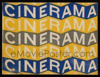1a339 THIS IS CINERAMA blue/yellow style souvenir program book '54 a vivid personal experience!
