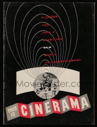 1a338 THIS IS CINERAMA souvenir program book '52 a startling new world of entertainment!