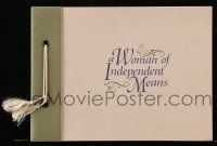 1a373 WOMAN OF INDEPENDENT MEANS TV promo brochure '95 Sally Field, Charles Durning