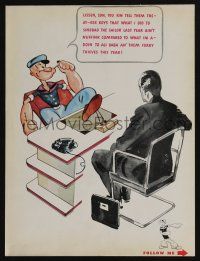 1a192 POPEYE THE SAILOR MEETS ALI BABA'S 40 THIEVES trade ad '37 he's talking to the producer!