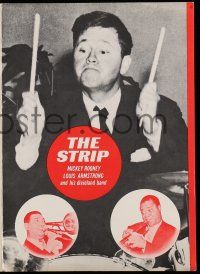 1a369 STRIP TV promo brochure R60s Mickey Rooney playing drums, Louis Armstrong playing trumpet!