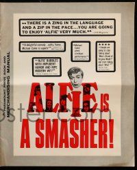 1a533 ALFIE pressbook '66 British cad Michael Caine loves them and leaves them, ask any girl!