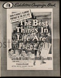 1a557 BEST THINGS IN LIFE ARE FREE pressbook '56 Michael Curtiz, Gordon MacRae, Sheree North