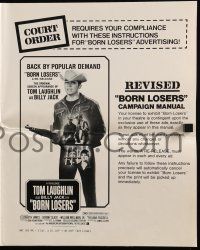 1a578 BORN LOSERS pressbook R74 Tom Laughlin directs and stars as Billy Jack!