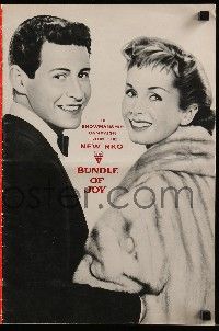 1a588 BUNDLE OF JOY pressbook '57 romantic images of Debbie Reynolds & Eddie Fisher!