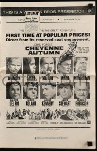 1a605 CHEYENNE AUTUMN pressbook '64 Richard Widmark, Carroll Baker, directed by John Ford!