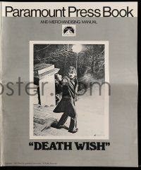 1a647 DEATH WISH pressbook '74 vigilante Charles Bronson is the judge, jury, and executioner!