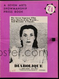 1a652 DIABOLIQUE pressbook R66 Vera Clouzot in Henri-Georges Clouzot's Les Diaboliques!