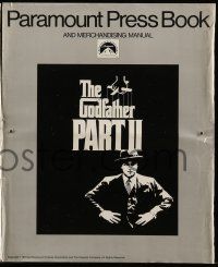 1a710 GODFATHER PART II pressbook '74 Al Pacino in Francis Ford Coppola classic crime sequel!