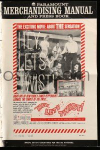 1a739 HEY LET'S TWIST pressbook '62 the rock & roll sensation at New York's Peppermint Lounge!