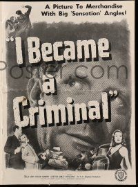 1a757 I BECAME A CRIMINAL pressbook '48 English bobbies made Trevor Howard a fugitive!