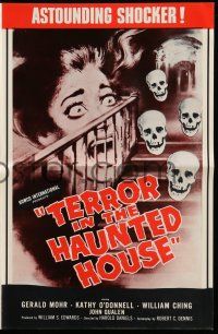 1a847 MY WORLD DIES SCREAMING 4pg pressbook '59 astounding shocker in Psychorama, cool horror art!
