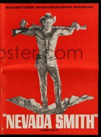 1a852 NEVADA SMITH pressbook '66 Steve McQueen drank & killed & loved & never forgot how to hate!