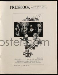 1a863 OMEGA MAN pressbook '71 Charlton Heston is the last man alive, and he's not alone!