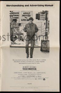 1a923 TAXI DRIVER pressbook '76 Robert De Niro classic directed by Martin Scorsese!