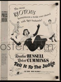 1a924 TELL IT TO THE JUDGE pressbook '49 Robert Cummings, Rosalind Russell, Gig Young