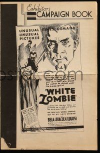 1a981 WHITE ZOMBIE pressbook R38 she was not alive nor dead, but she performed his every desire!