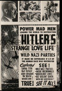 1a989 WILL IT HAPPEN AGAIN pressbook R70s Hitler's Strange Love Life, wild Nazi parties, rare!