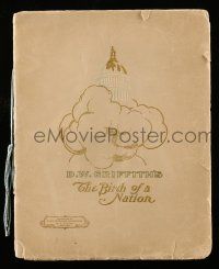 1a245 BIRTH OF A NATION souvenir program book '15 D.W. Griffith's classic tale of the Ku Klux Klan!