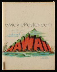 1a278 HAWAII hardcover souvenir program book '66 Julie Andrews, Max von Sydow, James A. Michener!
