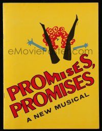 1a313 PROMISES PROMISES stage play souvenir program book '68 written by Neil Simon!