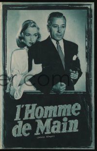 1a483 JOHNNY ALLEGRO French pressbook '49 George Raft, Nina Foch, cool different images!