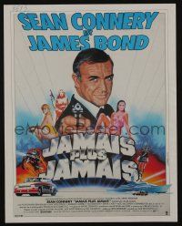 1a186 NEVER SAY NEVER AGAIN French trade ad '83 art of Sean Connery as James Bond 007 by Landi!
