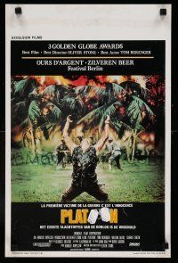 1b077 PLATOON Belgian '86 Oliver Stone, Vietnam, classic scene with Willem Dafoe!