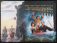 1b130 PRINCESS BRIDE British quad '87 Cary Elwes, Andre the Giant, Mandy Patinkin, classic!