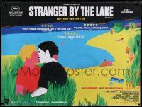 1b141 STRANGER BY THE LAKE British quad '13 L'inconnu du lac, art of homosexuals kissing by de Pekin